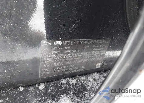 2019 Jaguar Xe 25T Landmark from USA, damaged, VIN SAJAP4FX9KCP50849